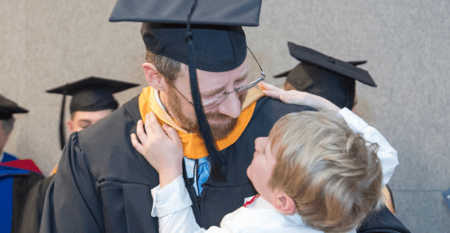 Nursing Graduate with Son